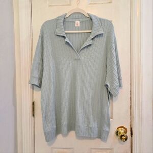 Like Love NWOT Collared Knit Top   Large